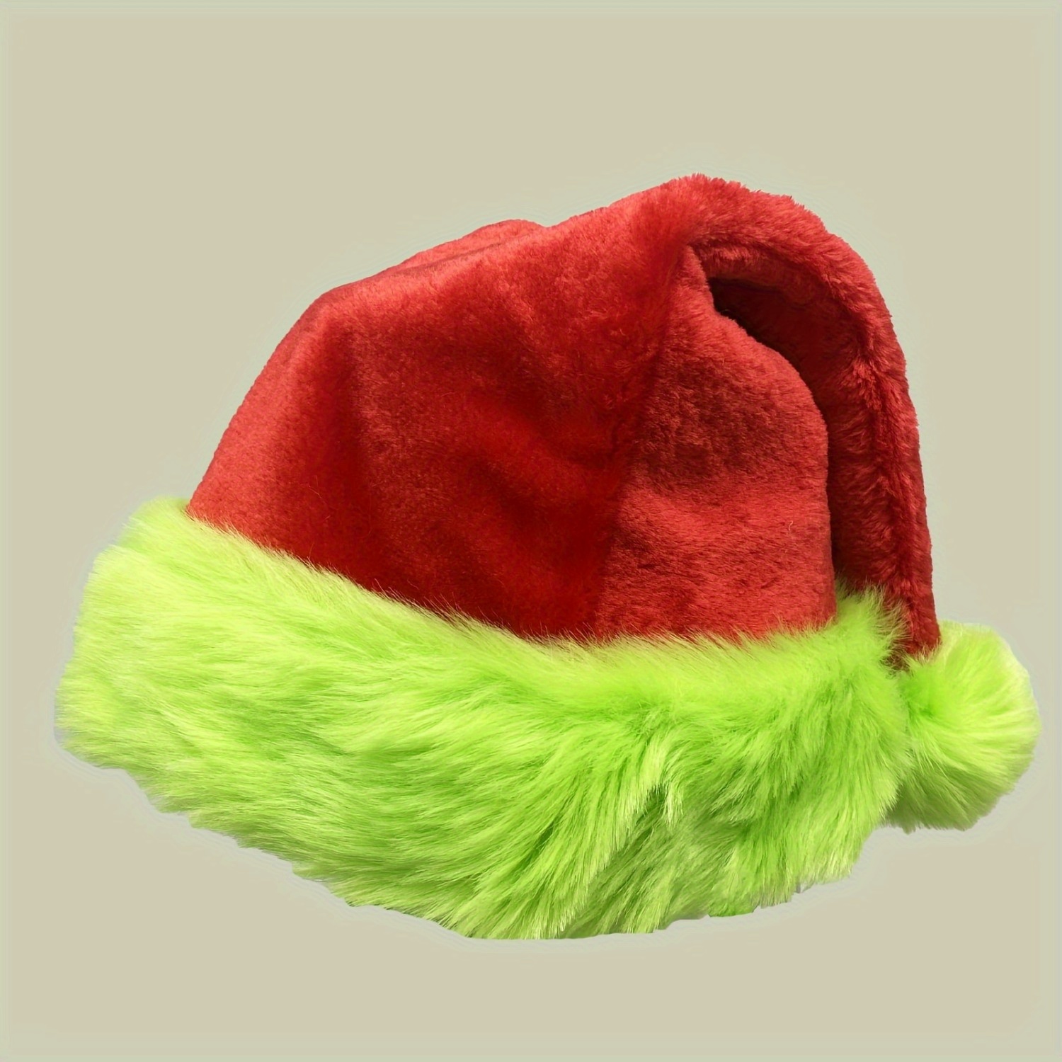 Fluorescent Green Edge Red San - огляд і ціна Santa Hat Plush