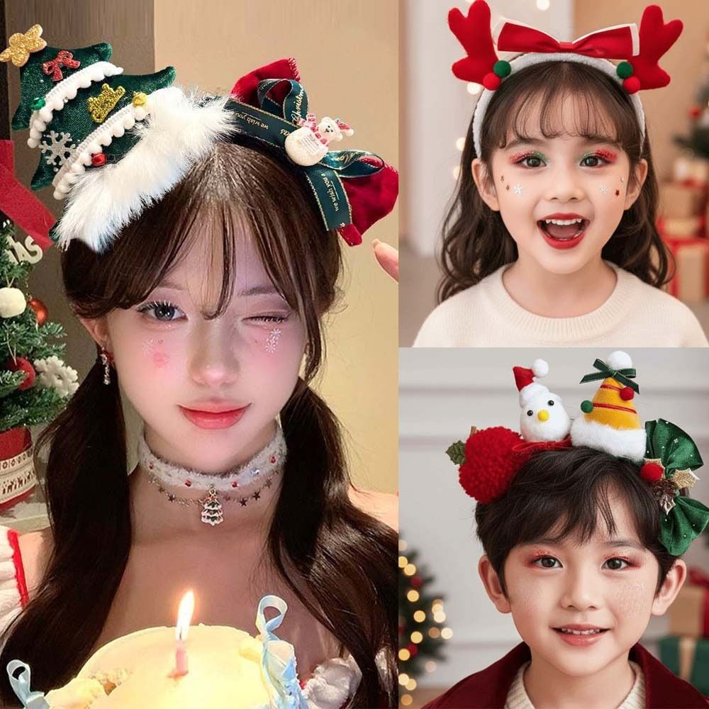 Shiny Sequin Christmas Headban - огляд і ціна Santa Hat Plush