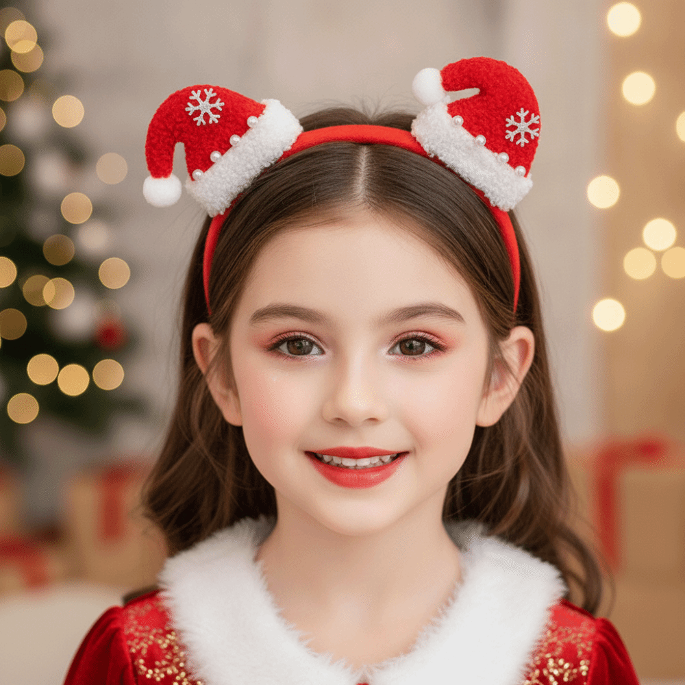 Shiny Sequin Christmas Headban - огляд і ціна Santa Hat Plush