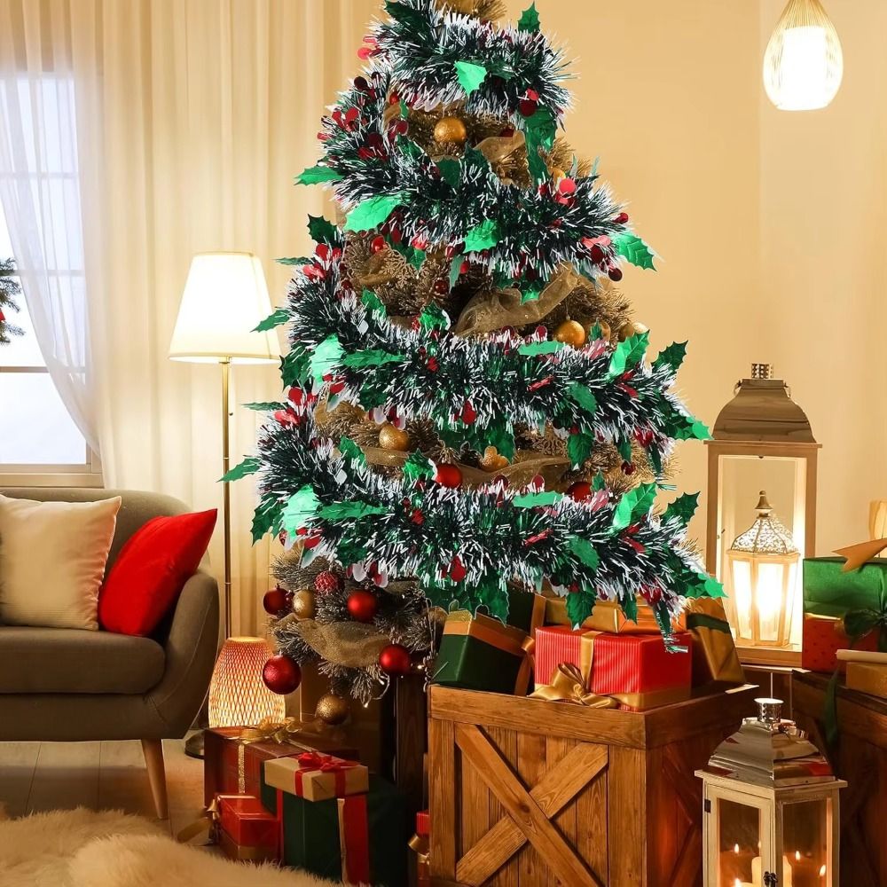 2PCS Reusable 2M Christmas Gar - огляд і ціна Tinsel Garland Decoration