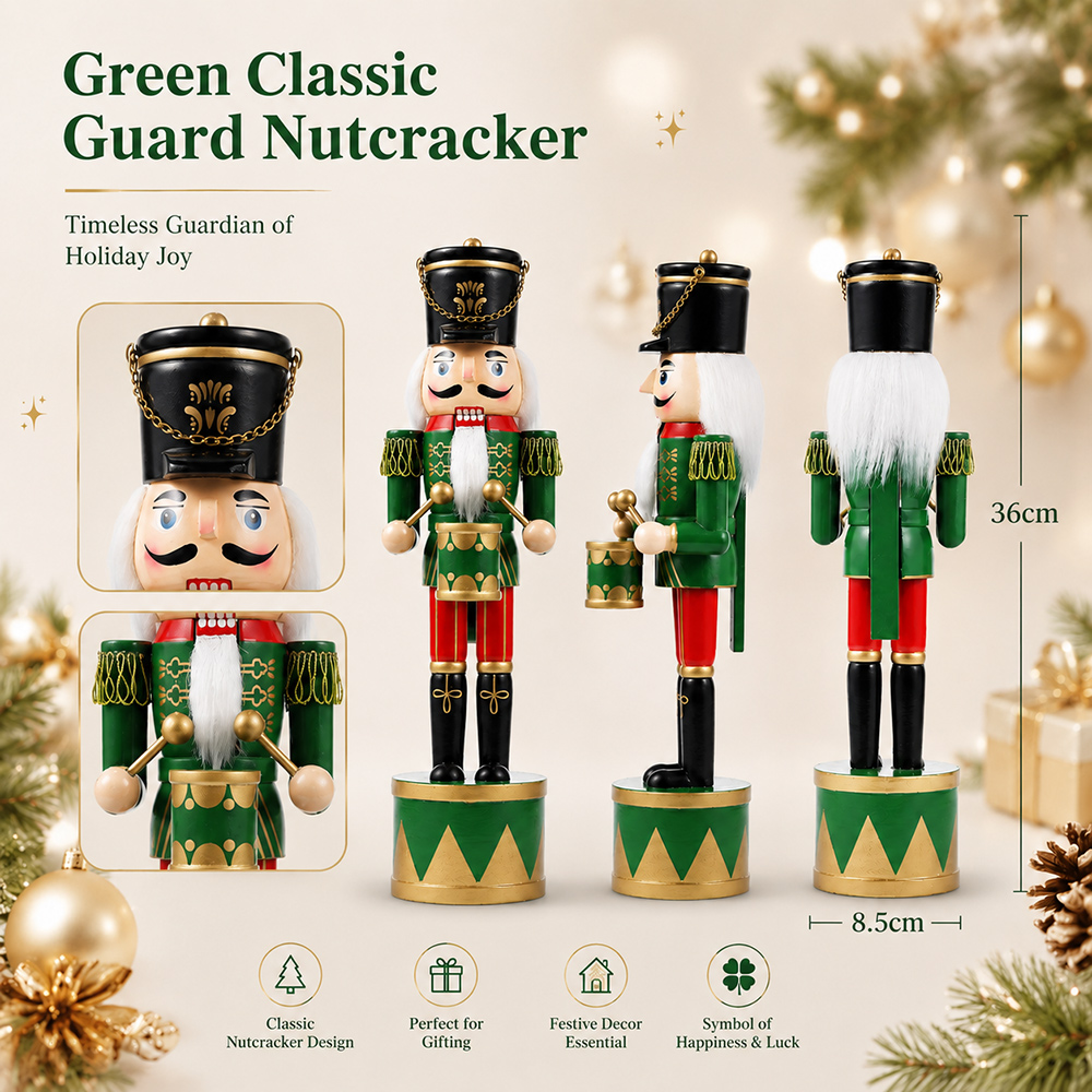 36CM Christmas Nutcracker New  - огляд і ціна Nutcracker Figurine