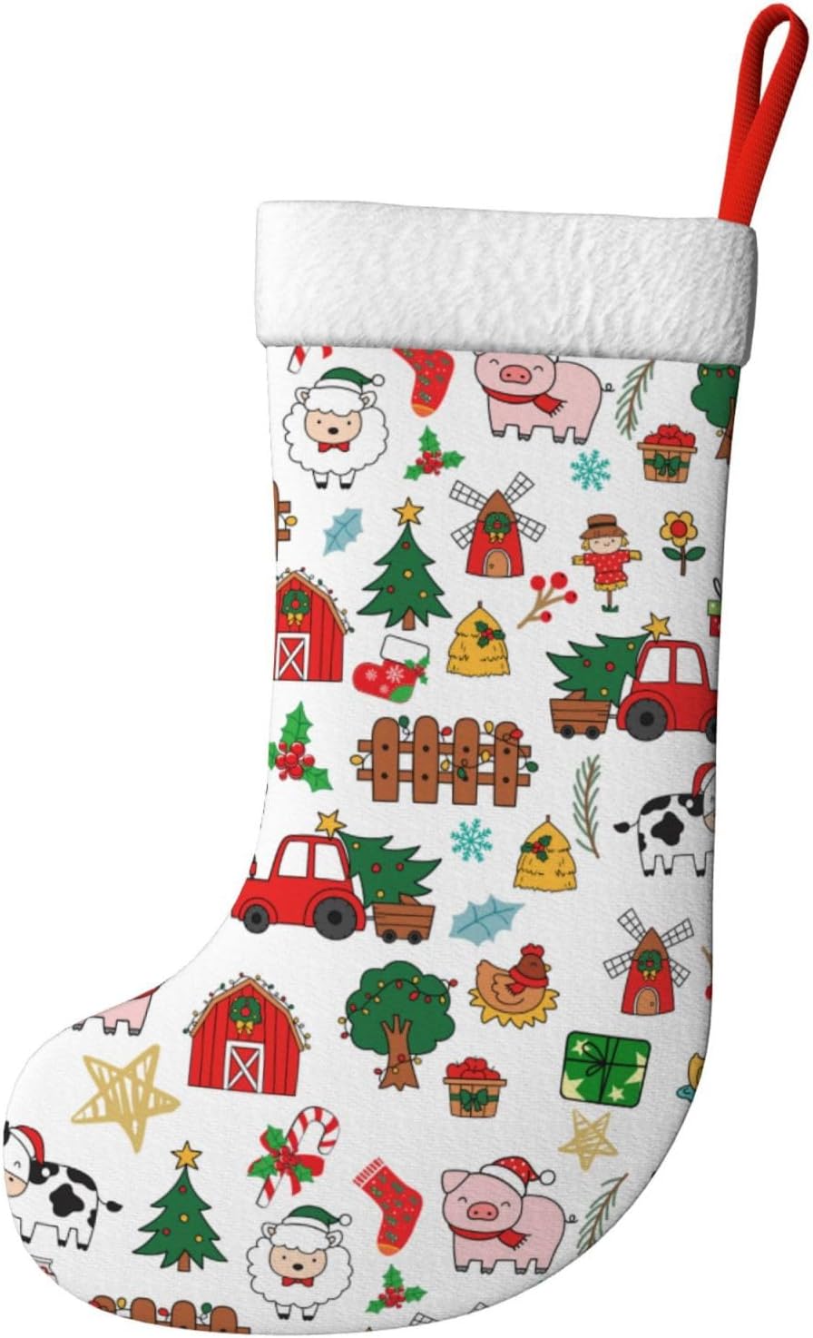 Farm Animals Christmas Stockin - огляд і ціна Christmas Stocking Hanging