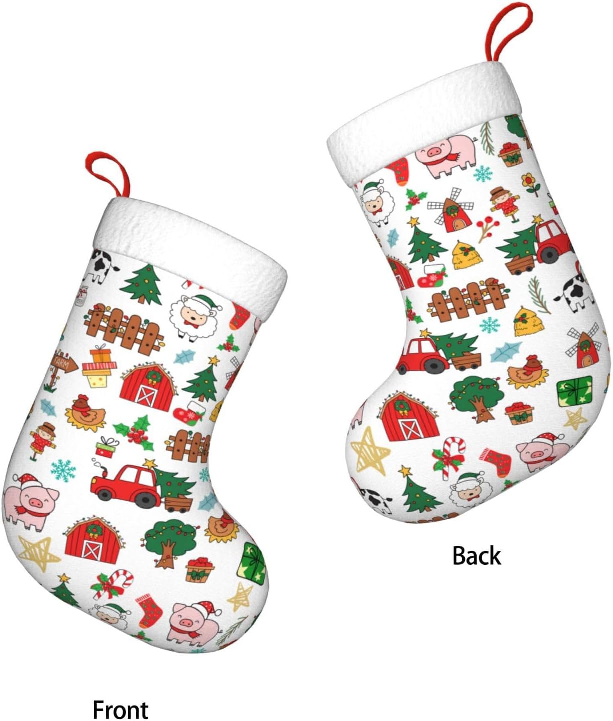 Farm Animals Christmas Stockin - огляд і ціна Christmas Stocking Hanging