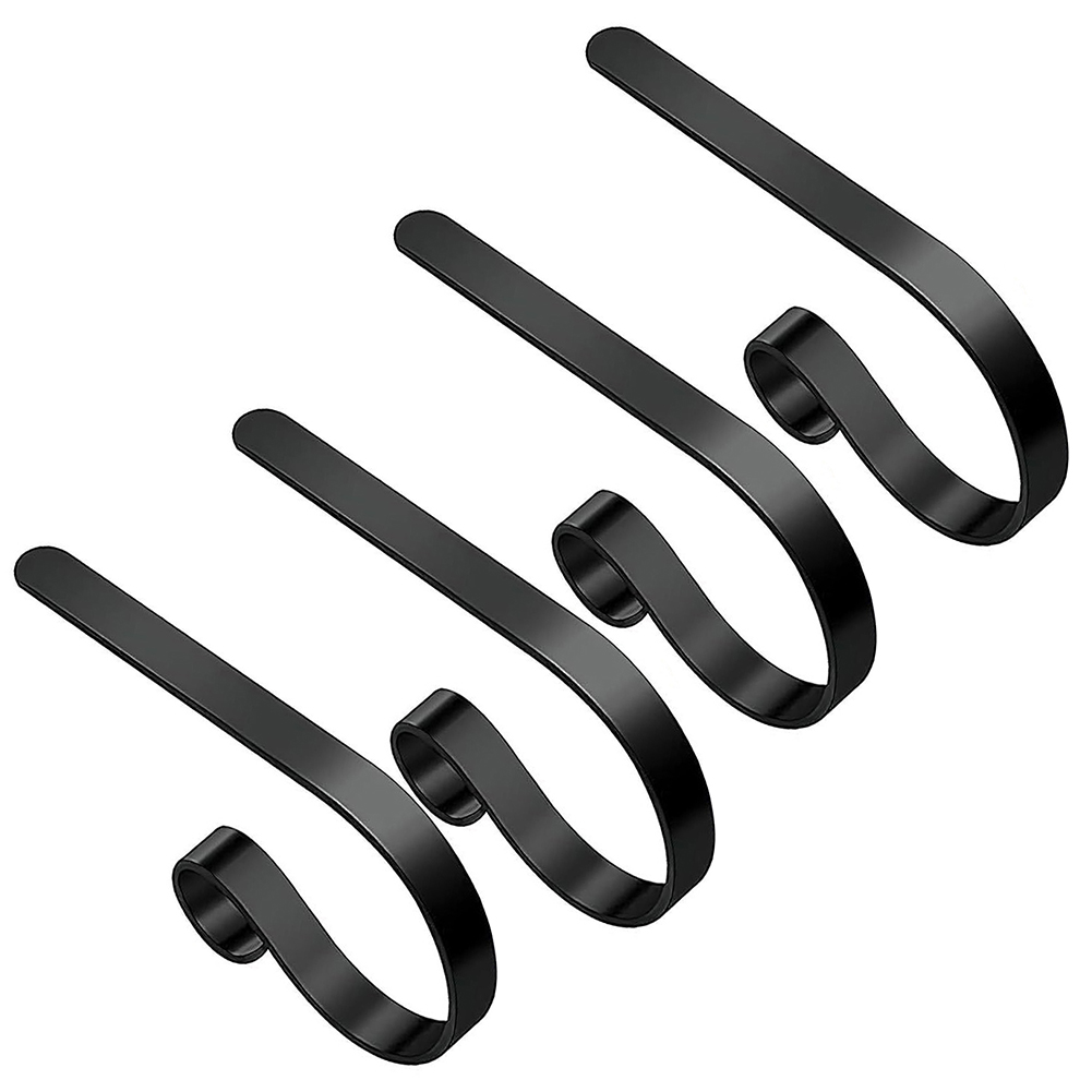 4Pcs Iron Black Christmas Stoc - огляд і ціна Christmas Stocking Hanging
