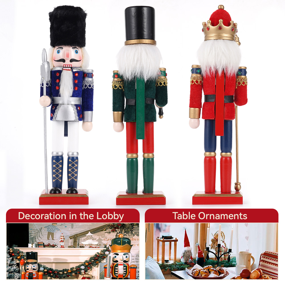 30cm Christmas Nutcracker Wood - огляд і ціна Nutcracker Figurine