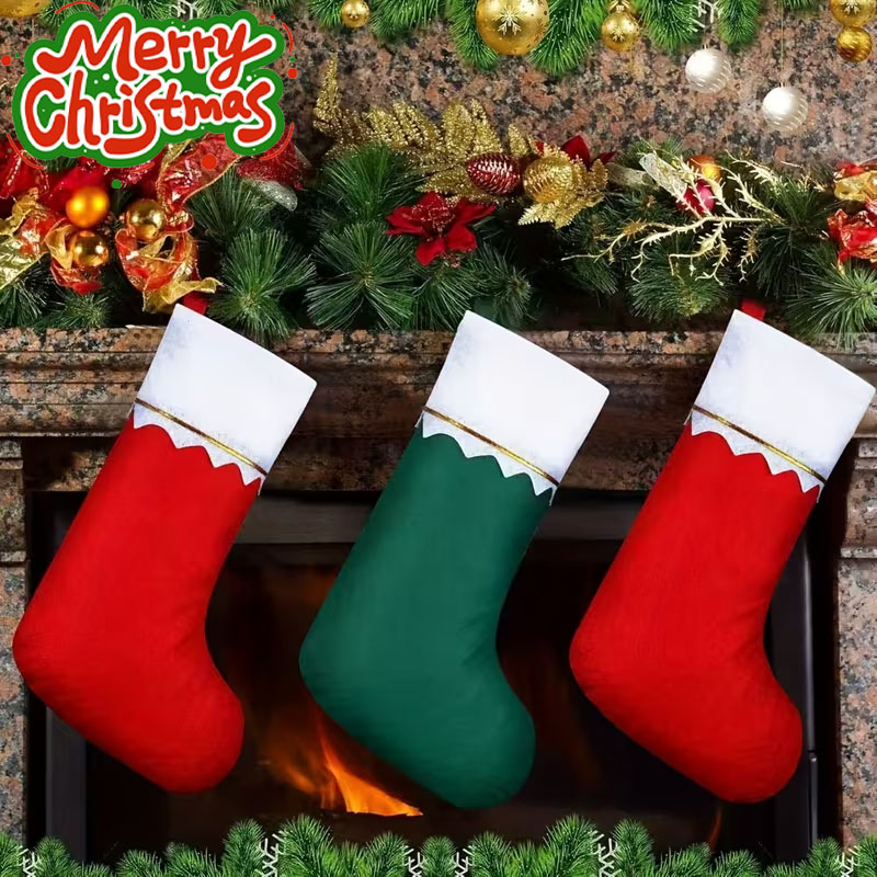 12-24PCS Christmas Stockings H - огляд і ціна Christmas Stocking Hanging