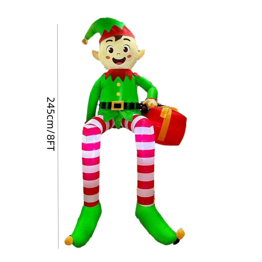 8FT Christmas Inflatables Sitt - огляд і ціна Christmas Lights Outdoor